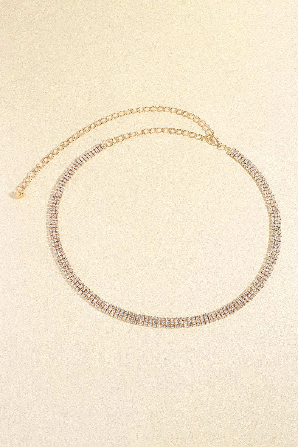 Rhinestones Alloy Belt - Trendsi - Flyclothing LLC