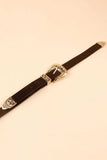Double Buckle PU Leather Belt - Trendsi - Flyclothing LLC