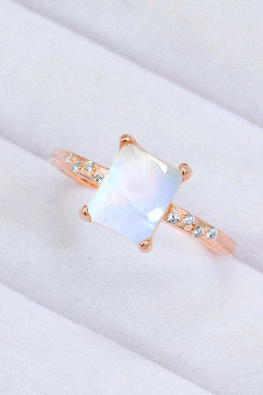 Square Moonstone Ring - Trendsi - Flyclothing LLC