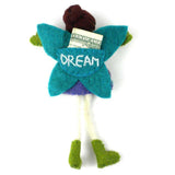 Hand Felted Tooth Fairy Pillow - Brunette with Purple Dress - Global Groove - Global Groove - Flyclothing LLC
