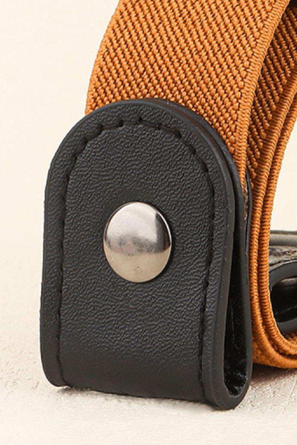 PU Elastic Snap Closure Belt - Trendsi - Flyclothing LLC