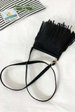 PU Leather Crossbody Bag with Fringe - Trendsi - Flyclothing LLC