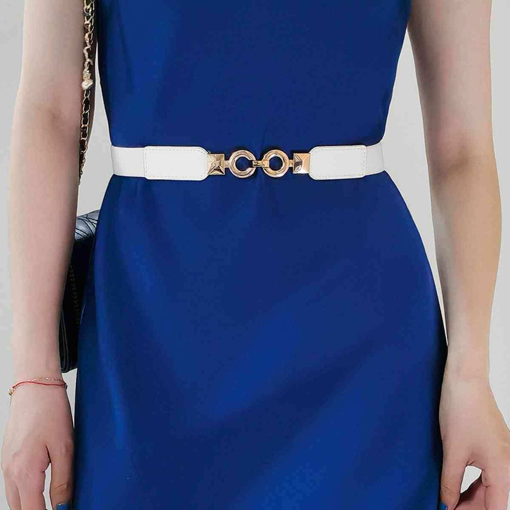 Alloy Buckle Elastic Belt - Trendsi - Flyclothing LLC