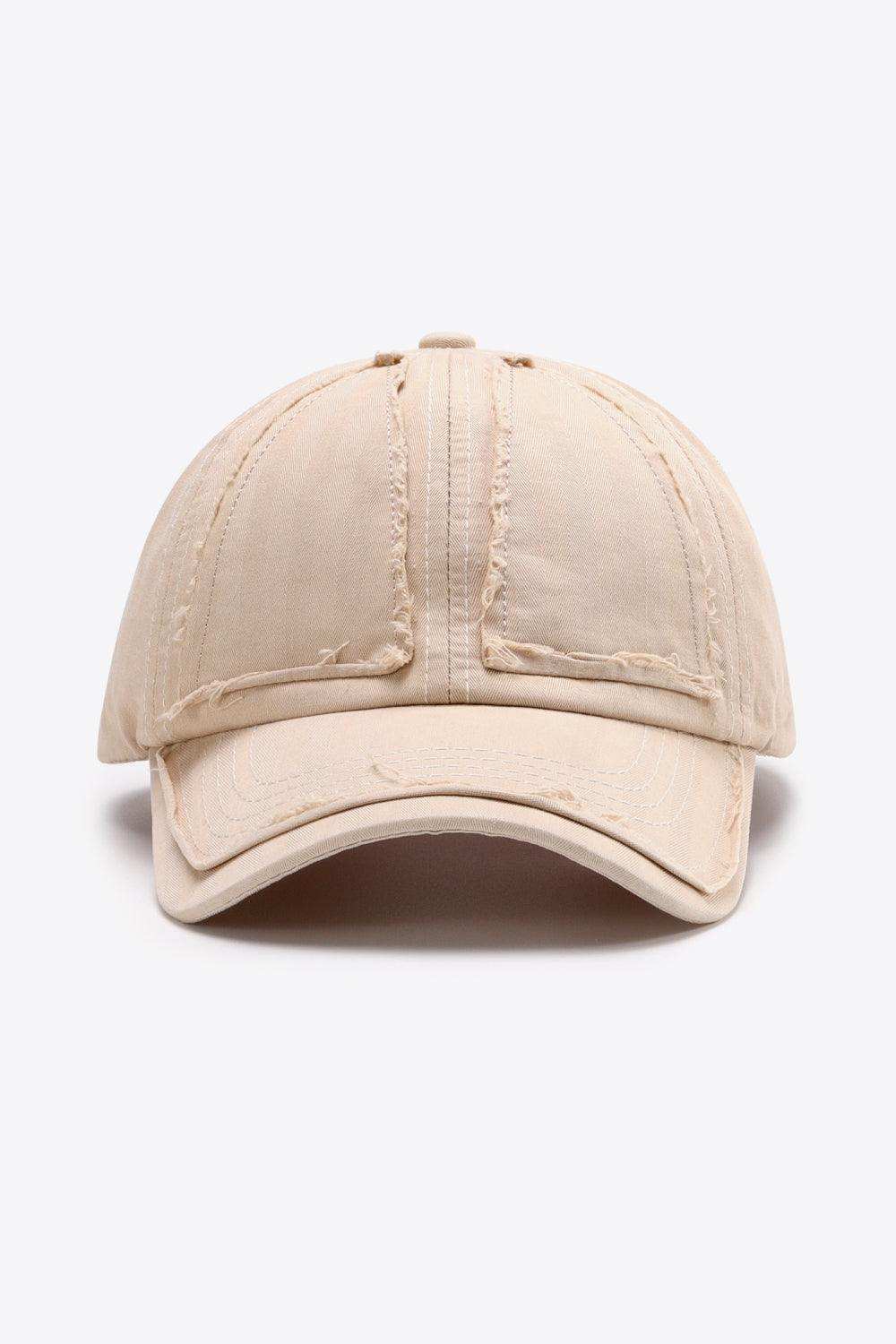 Distressed Adjustable Baseball Cap - Trendsi - Flyclothing LLC