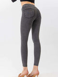 High Waist Cropped Active Leggings - Trendsi - Flyclothing LLC