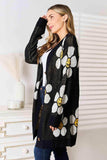 Double Take Floral Button Down Longline Cardigan - Trendsi - Flyclothing LLC