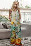 Tie-Dye Spaghetti Strap Jumpsuit with Pockets - Trendsi - Flyclothing LLC
