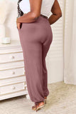 Basic Bae Full Size Soft Rayon Drawstring Waist Pants with Pockets - Trendsi - Flyclothing LLC