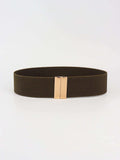Alloy Buckle Elastic Belt - Trendsi - Flyclothing LLC