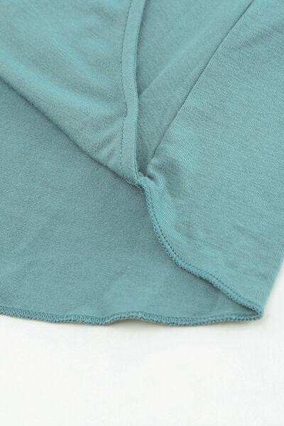 Surplice Half Sleeve T-Shirt - Trendsi - Flyclothing LLC