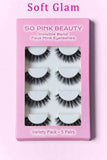 SO PINK BEAUTY Mink Eyelashes 5 Pairs - Trendsi - Flyclothing LLC