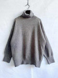 Turtleneck Long Sleeve Sweater - Trendsi - Flyclothing LLC