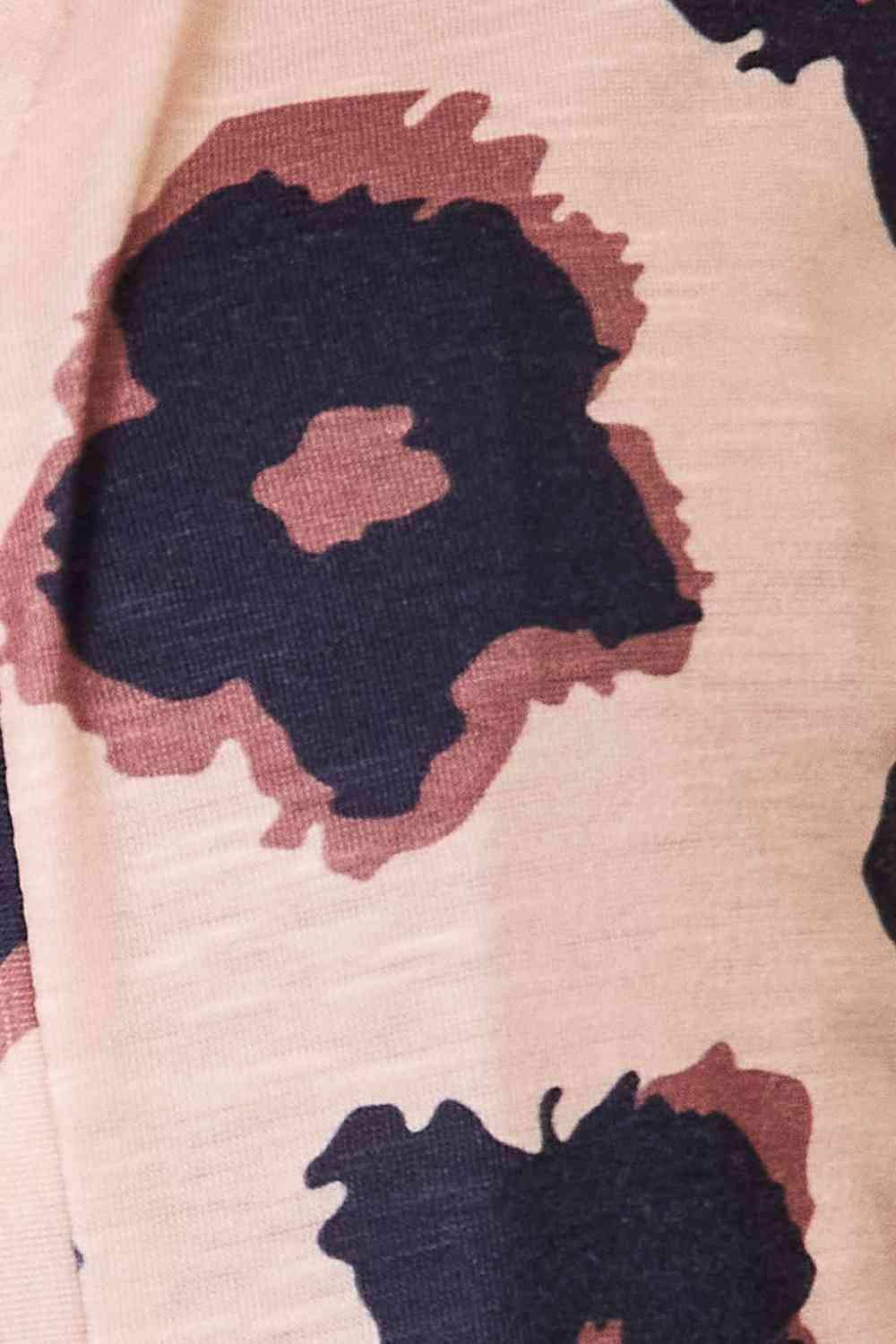 Double Take Printed Button Front Longline Cardigan - Trendsi - Flyclothing LLC