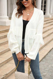 Fringe Trim Open Front Cardigan - Trendsi - Flyclothing LLC