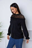 Leopard Frill Flounce Sleeve Blouse - Trendsi - Flyclothing LLC