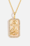Rhinestone Constellation Pendant Copper Necklace - Trendsi - Flyclothing LLC