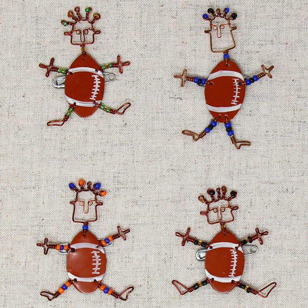 Dancing Girl American Football Pin - Creative Alternatives - Creative Alternatives - Flyclothing LLC