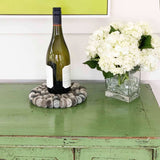 Hand Crafted Felt from Nepal: Trivet, Tie Dye Grey - Global Groove (T) - Global Groove - Flyclothing LLC