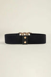 Zinc Alloy Buckle Elastic Wide Belt - Trendsi - Flyclothing LLC