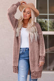 Heathered Open Front Longline Cardigan - Trendsi - Flyclothing LLC