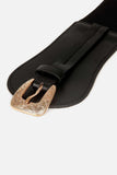 Wide Elastic Belt with Alloy Buckle - Trendsi - Flyclothing LLC