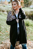 Plus Size Open Front Dropped Shoulder Cardigan - Trendsi - Flyclothing LLC