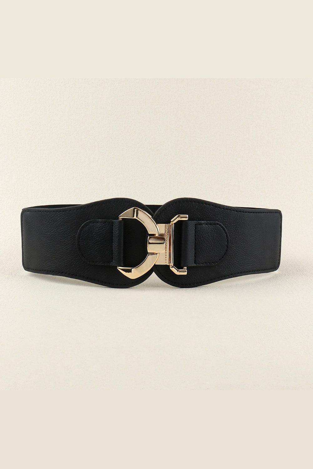 Alloy Buckle Elastic Belt - Trendsi - Flyclothing LLC