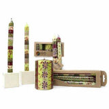 Hand Painted Candles in Kileo Design (pair of tapers) - Nobunto - Nobunto - Flyclothing LLC