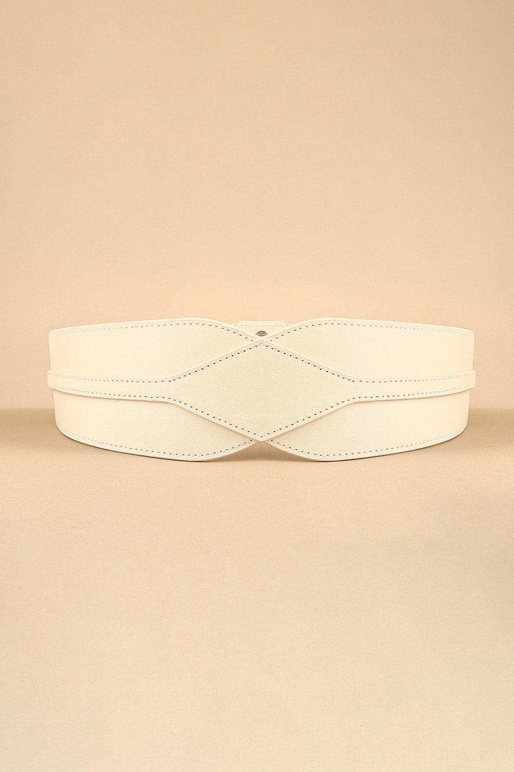 Elastic Wide PU Belt - Trendsi - Flyclothing LLC