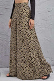Animal Print High-Rise Culottes - Trendsi - Flyclothing LLC