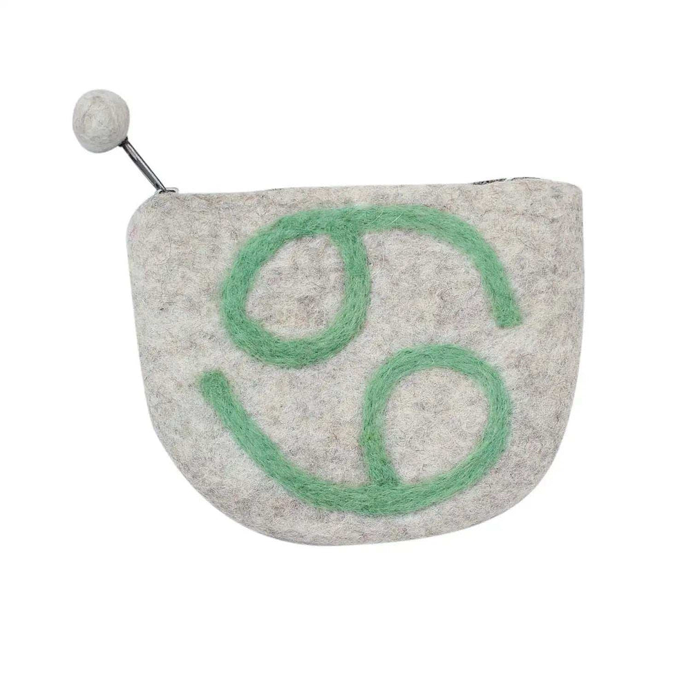 Felt Cancer Zodiac Coin Purse - Global Groove - Global Groove - Flyclothing LLC