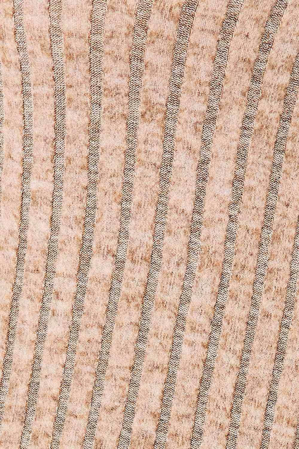 Double Take Drawstring Ribbed Long Sleeve T-Shirt - Trendsi - Flyclothing LLC