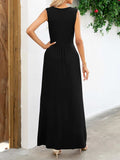 Surplice Neck Sleeveless Maxi Dress - Trendsi - Flyclothing LLC