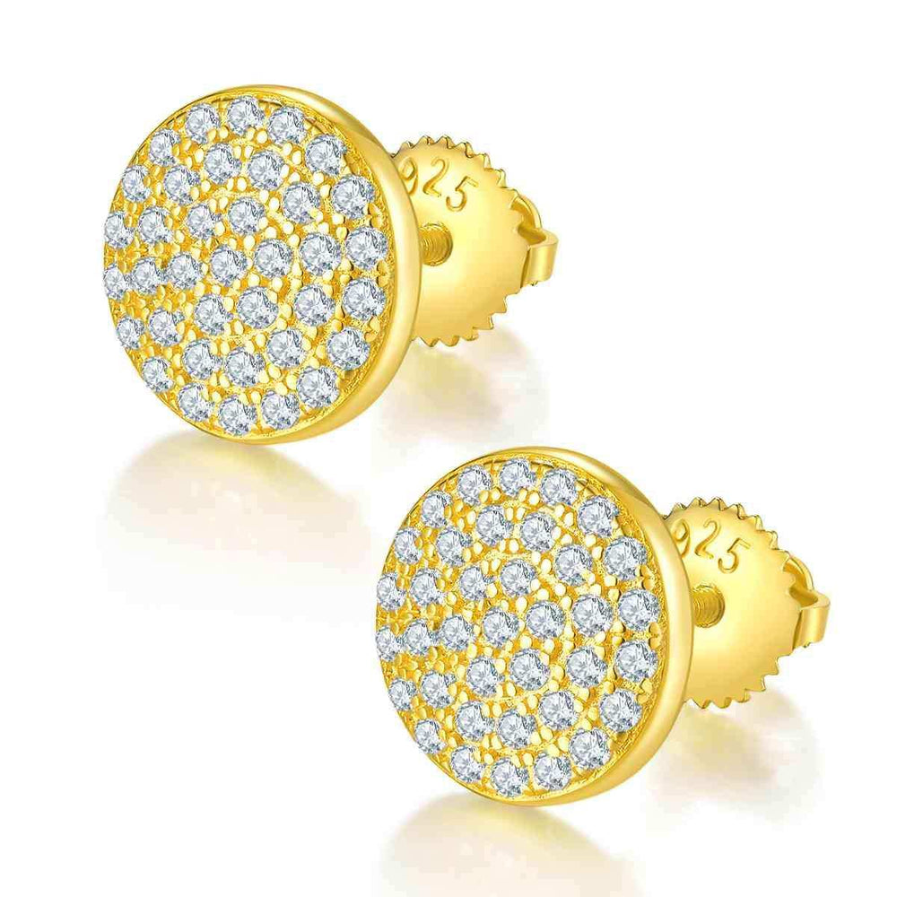 Moissanite 925 Sterling Silver Earrings - Trendsi - Flyclothing LLC
