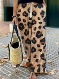 Leopard Wide Leg Pants - Trendsi - Flyclothing LLC