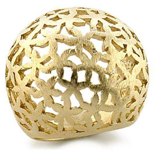 Alamode Gold Brass Ring with No Stone - Alamode - Flyclothing LLC