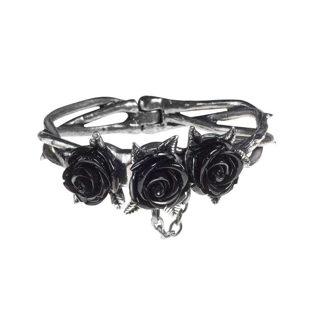 Alchemy Gothic Wild Black Rose Bracelet - Alchemy Gothic - Flyclothing LLC
