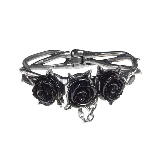 Alchemy Gothic Wild Black Rose Bracelet - Alchemy Gothic - Flyclothing LLC