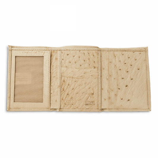Ferrini USA Smooth Ostrich Trifold Wallets - Ferrini USA - Flyclothing LLC