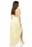 Daisy Corsets Cream High Low Lace Skirt - Daisy Corsets - Flyclothing LLC