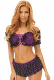 Daisy Corsets Purple Velvet Ruffle Panty - Daisy Corsets - Flyclothing LLC