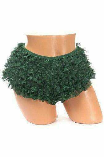 Daisy Corsets Green Glitter Ruffle Panty - Daisy Corsets - Flyclothing LLC