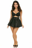 Daisy Corsets Black Satin Skirt - Daisy Corsets - Flyclothing LLC