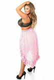 Daisy Corsets Baby Pink Lace High Low Skirt - Daisy Corsets - Flyclothing LLC
