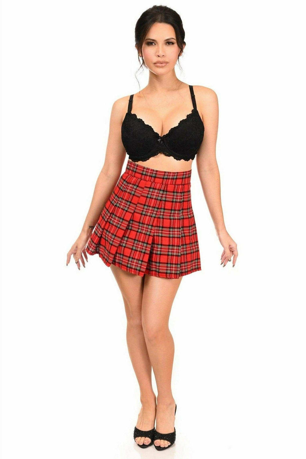 Daisy Corsets Red Plaid Skirt - Daisy Corsets - Flyclothing LLC