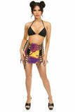 Daisy Corsets Rainbow Gold Holo Lace-Up Skirt - Daisy Corsets - Flyclothing LLC