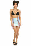 Daisy Corsets Mermaid Holo Lace-Up Skirt - Daisy Corsets - Flyclothing LLC
