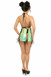 Daisy Corsets Mint Holo Lace-Up Skirt - Daisy Corsets - Flyclothing LLC
