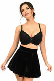 Daisy Corsets Black Velvet Skirt - Daisy Corsets - Flyclothing LLC