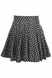 Daisy Corsets Polka Dot Stretch Lycra Skirt - Daisy Corsets - Flyclothing LLC